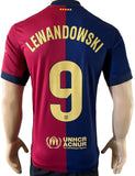 2024-2025 FC Barcelona Home Shirt Robert Lewandowski 125 Years Anniversary BNWT Size M