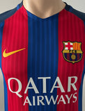 2016-2017 FC Barcelona Home Shirt Lionel Messi Player Issue Authentic LaLiga Pre Owned Size S
