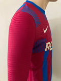 2021-2022 FC Barcelona Long Sleeve Home Shirt Kitroom Player Issue Mint Condition Size M