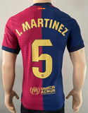 2024-2025 FC Barcelona Player Issue Home Shirt Iñigo Martínez 125 years La Liga New BNWT Multiple Sizes