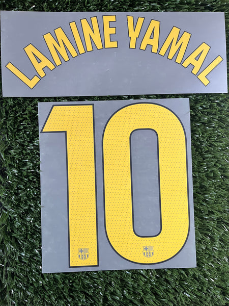 2025-2026 FC Barcelona Home Name Set and Number Lamine Yamal