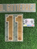 2025-2026 Guadalajara Third Name Set and Number Brian Gutierrez Canton Merchandising Liga BBVA MX