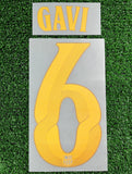 2026-2027 FC Barcelona Pablo Gavi Home Name set and Number Champions League and Cup Textprint