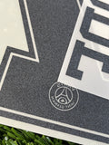 2018-2019 Paris Saint German Away Name Set and Number Kylian Mbappe Champions League Monblason Adult Size