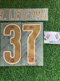 2025-2026 Guadalajara Third Name Set and Number Richard Ledezma Canton Merchandising Liga BBVA MX