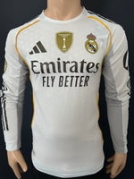2025-2026 Real Madrid FIFA Intercontinental Champions Home Long Sleeve Shirt Modrić Bought at the Real Madrid Store New BNWT Size M fitted