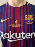 2017-2018 FC Barcelona Home Shirt Ivan Rakitić Copa del Rey Final BNWT Size M