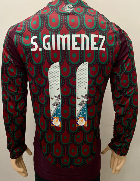 2024-2025 Mexico Home Shirt Santiago Gimenez Player Issue Authentic Long Sleeve New BNWT Size L