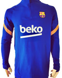2021-2022 FC Barcelona Home Drill Top Training Staff Player Issue Kitroom Pre Owned Size L