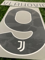 2024-2025 Vlahović Juventus Home Name Set and Number Stilscreen Player Issue