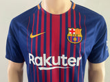 2017-2018 FC Barcelona Home Shirt Andres Iniesta Pre Owned Size M