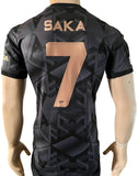 2022-2023 Arsenal FC Away Shirt Bukayo Saka Europa League Pre Owned Size S
