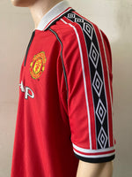 1998-2000 Manchester United Home Shirt Treble Pre Owned Size XL