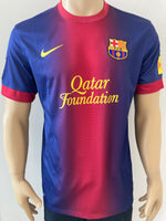 2012-2013 FC Barcelona Home Shirt Messi LFP Pre Owned Size S