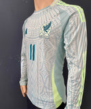 2024-2025 Mexico Away Shirt Santiago Gimenez Player Issue Authentic Special Edition Day of the Dead Long Sleeve New BNWT Multiple Sizes