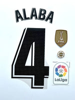 2022 2023 Avery Dennison Real Madrid Home / Away kit Alaba name set and badges Liga Champions and WCC2022 player issue kitroom