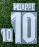 2024-2025 EURO Mbappe France National Team Home Name Set and Number Monblason Adult Size