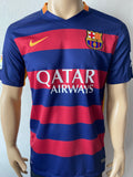 2015-2016 FC Barcelona Home Shirt Andres Iniesta LaLiga Pre Owned Size S