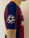 2020-2021 FC Barcelona Home Shirt Pedri UEFA Champions League Kitroom Player Issue Mint Condition Size M