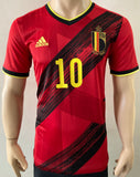 2020-2021 EURO Belgium National Team Home Shirt Eden Hazard Pre Owned Size S