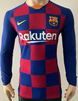 2019-2020 FC Barcelona Long Sleeve Home Shirt Kitroom Player Issue Mint Condition Size L