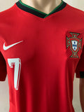 2024 EURO Portugal National Team Home Shirt Ronaldo BNWT Size L