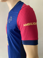 2024-2025 FC Barcelona Home Shirt Player Issue Authentic 125 years anniversary La Liga New Multiple Sizes