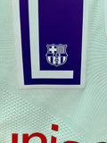 2017-2018 FC Barcelona Away Shirt Lionel Messi Player Issue Authentic New BNWT Size L (Fitted)
