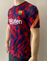 2020-2021 FC Barcelona Pre-Match Shirt Gaudi Senyera Pre Owned Multiple Sizes