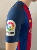 2016-2017 FC Barcelona Home Shirt Lionel Messi Player Issue Authentic LaLiga Pre Owned Size S