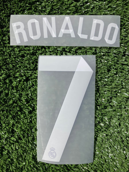 2014 - 2015 Real Madrid Set Name Ronaldo 7 Away Player Issue Sporting ID