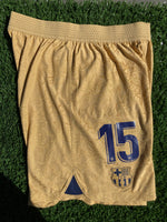 2022-2023 FC Barcelona Away Shorts Christensen 15 Kitroom Player Issue La Liga Pre Owned Size L