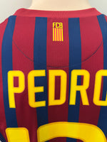 2011-2012 FC Barcelona Home Shirt Pedro Rodríguez Copa del Rey Pre Owned Size S