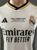 2023-2024 Real Madrid CF Home Shirt Daniel Carvajal Final Wembley Champions Pre Owned Size S