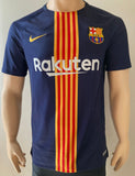 2018-2019 FC Barcelona Pre-Match Shirt Senyera Pre Owned Multiple Sizes