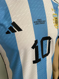 2022 Argentina National Team Player Issue Home Shirt  Lionel Messi World Cup Final Edition BNWT Size S