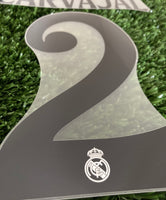 2024-2025 Carvajal Real Madrid Home Name Set and Number Player Issue Champions League Avery Dennison