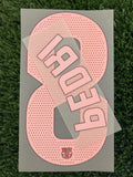 2024-2025 Pedri 8 FC Barcelona Away Name Set and Number La Liga Player Issue TextPrint