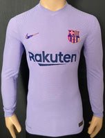 2021-2022 FC Barcelona Long Sleeve Away Shirt UEFA Europa League Kitroom Player Issue Mint Condition Size M