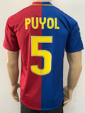 2008-2009 FC Barcelona Home Shirt Carles Puyol Treble Pre Owned Size S