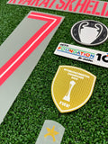 2025-2026 Paris Saint Germain Name Set, Number, Star and Patches Kit Fourth Khvicha Kvaratskhelia  Champions League MonBlason