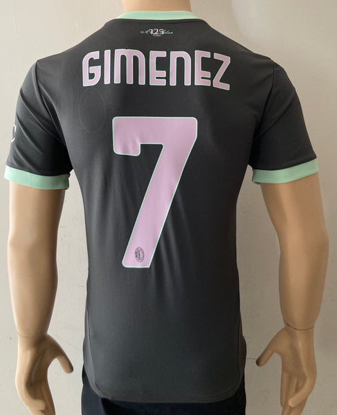 2024-2025 AC Milano Third Shirt Santiago Gimenez Lega Calcio Serie A New BNWT Size M