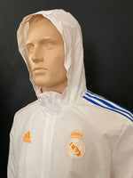 2021-2022 Real Madrid Jacket Kitroom Staff Pre Owned Size L