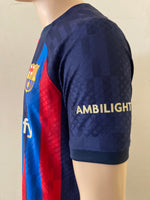 2022-2023 FC Barcelona Player Issue Home Shirt Lewandowski Camp Nou La Liga BNWT Multiple Sizes