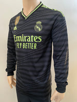 2022-2023 Real Madrid CF Long Sleeve Third Shirt Lucas Vázquez La Liga BNWT Size M