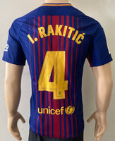 2017-2018 FC Barcelona Home Shirt Ivan Rakitić Copa del Rey Final BNWT Size M