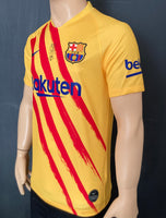 2020-2021 FC Barcelona Fifth Shirt Senyera Messi Copa del Rey Final BNWT Size S