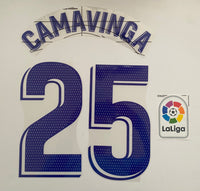 Name Set CAMAVINGA 25 Real Madrid 2021 2022 Home La Liga Player Issue