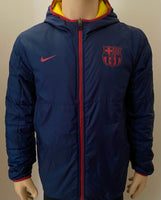 2012-2013 FC Barcelona Reversible Winter Jacket Preowned Size M