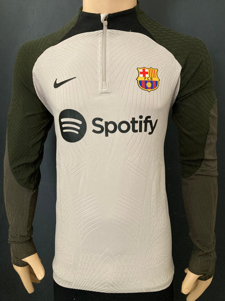 2023-2024 FC Barcelona Third Training Top Drill Player Issue Kitroom Worn And Washed Size L